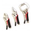 3 MINI PINZE DI BLOCCAGGIO A SCATTO - AUTOBLOCCANTI CON MANIGLIE GOMMATE  07062